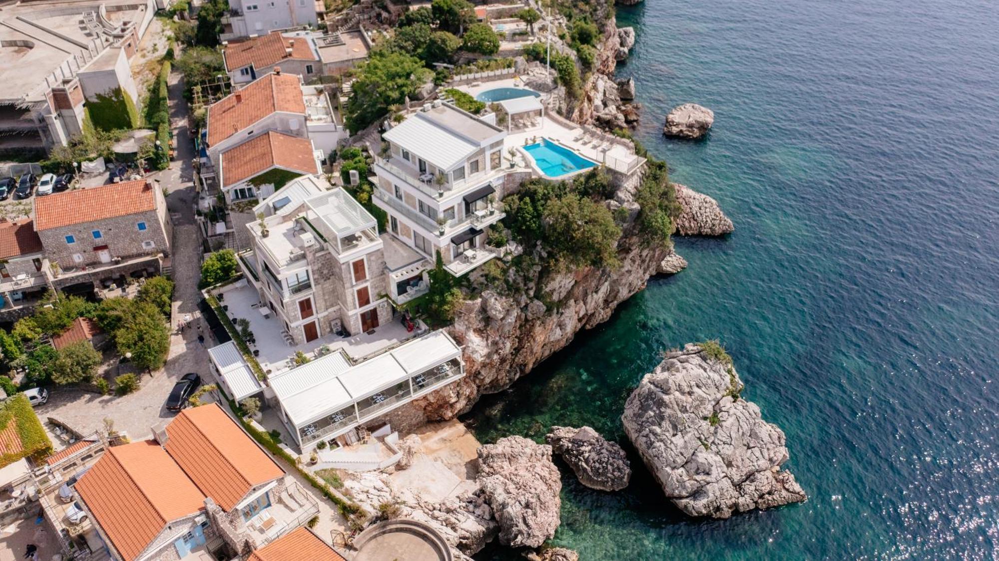 Blanche Cliff Apartments Sveti Stefan Eksteriør billede