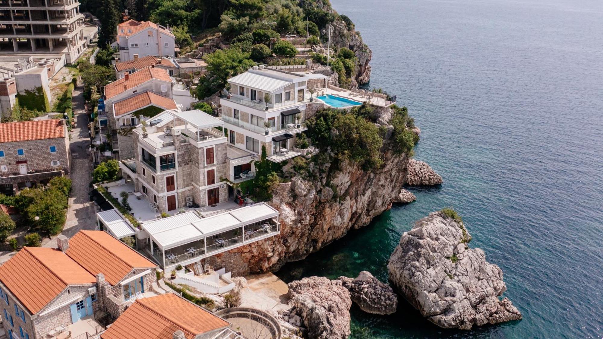 Blanche Cliff Apartments Sveti Stefan Eksteriør billede
