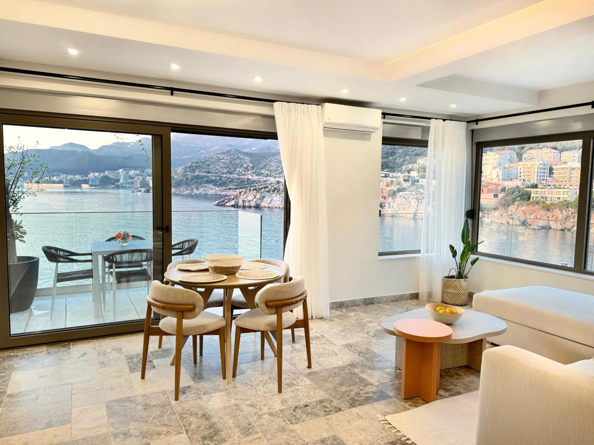 Blanche Cliff Apartments Sveti Stefan Eksteriør billede
