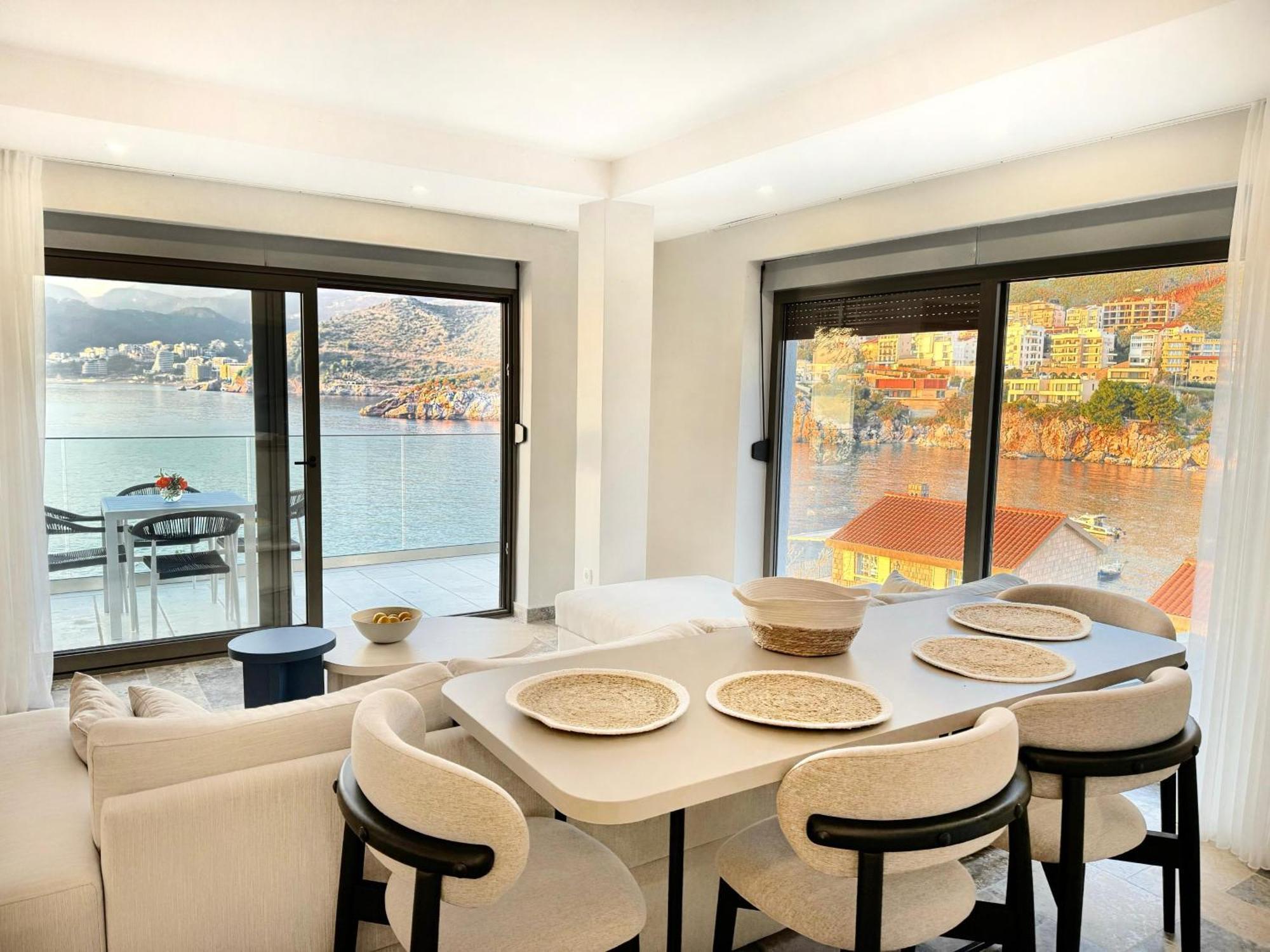Blanche Cliff Apartments Sveti Stefan Eksteriør billede