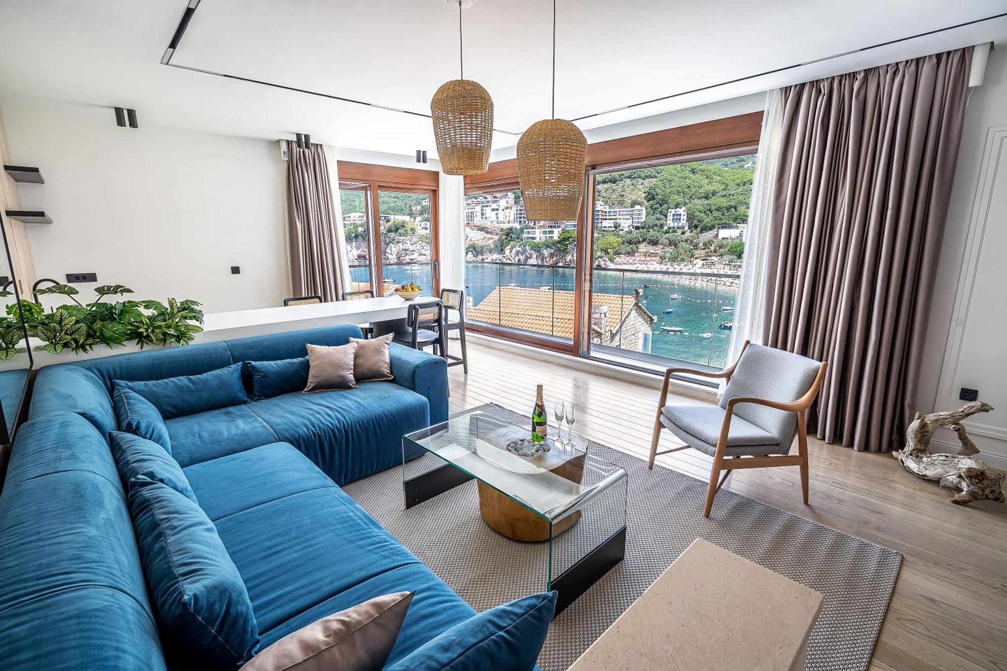 Blanche Cliff Apartments Sveti Stefan Eksteriør billede