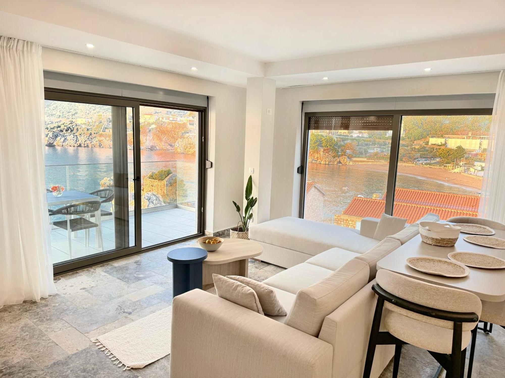 Blanche Cliff Apartments Sveti Stefan Eksteriør billede